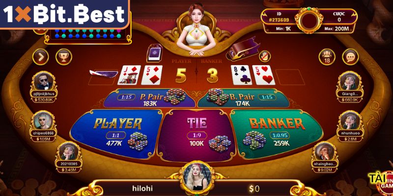 Baccarat 1xbit Online – Trải Nghiệm Đối Đầu Dealer Đẳng Cấp 3 Chiến thuật cược vốn hiệu quả cao